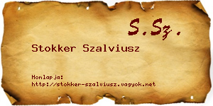 Stokker Szalviusz névjegykártya